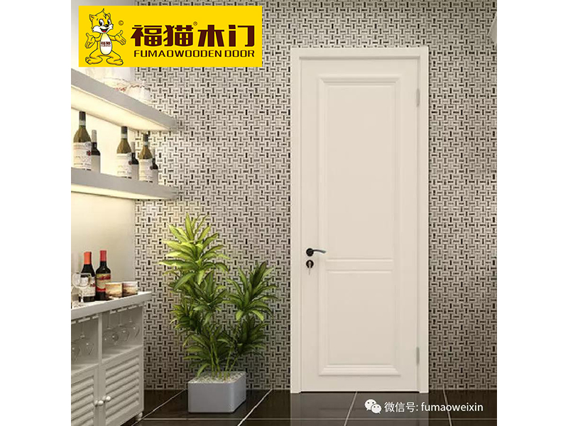Fu cat wooden door